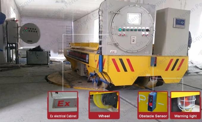물자 수송을 위한 배터리 전원을 사용하는 턴테이블 이동 손수레 차량