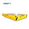 Yellow Battery Heavy Loads Electric Transport Vehicle Flat Carriage 20T