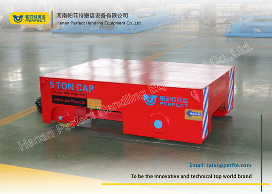 5 Ton Load Motorised Transfer Trolley For Short Distance Transportation